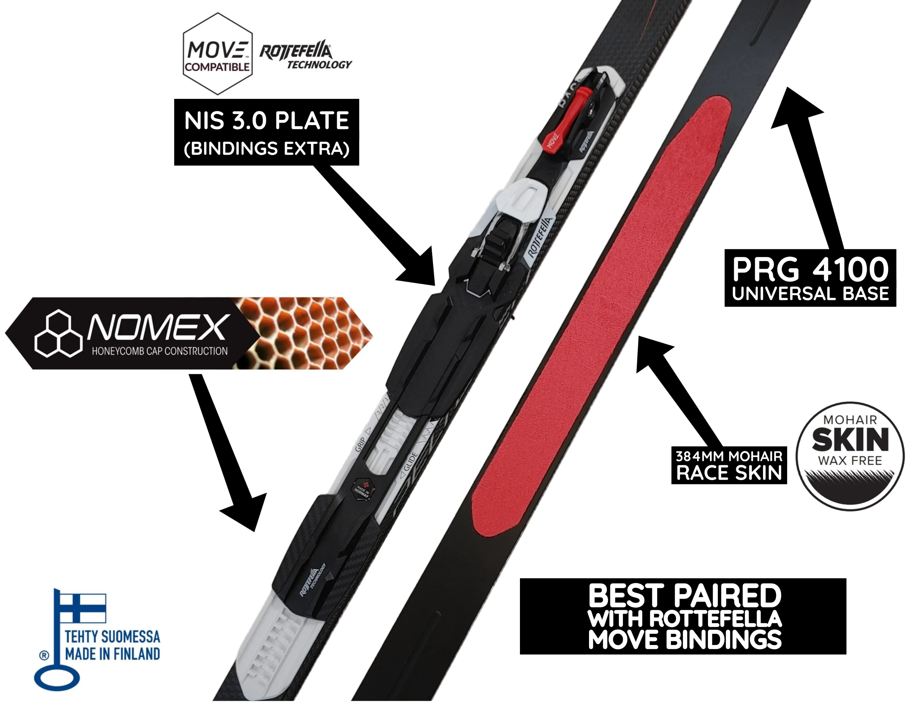 Peltonen INFRA C SKIN Classic Skis CLEARANCE