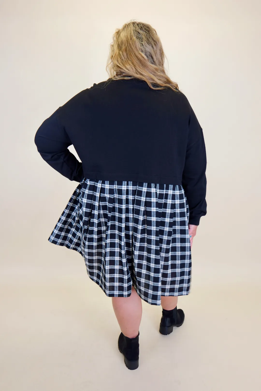 Perfectly Plaid Dress in Plus