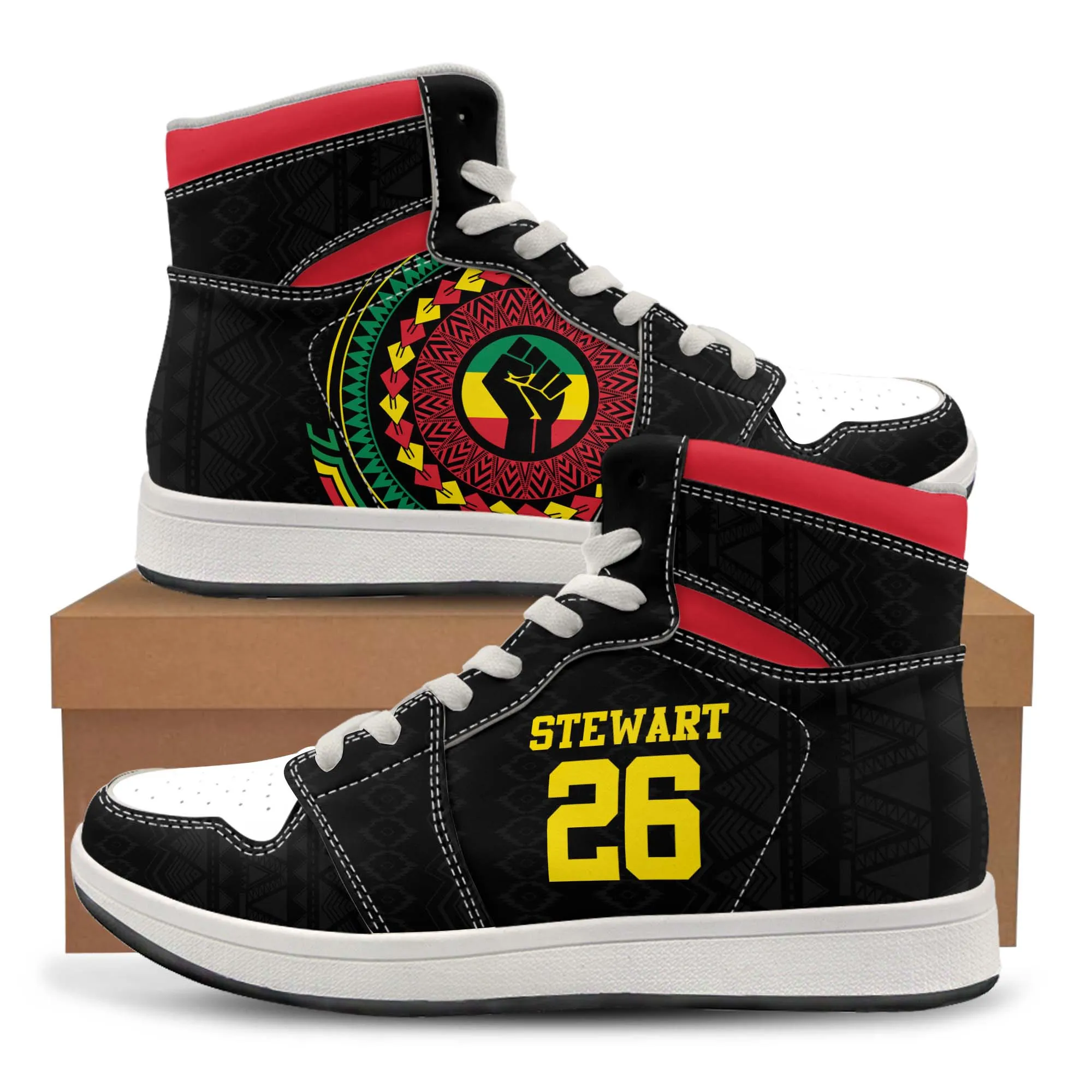 Personalized African Soul High Top Sneakers