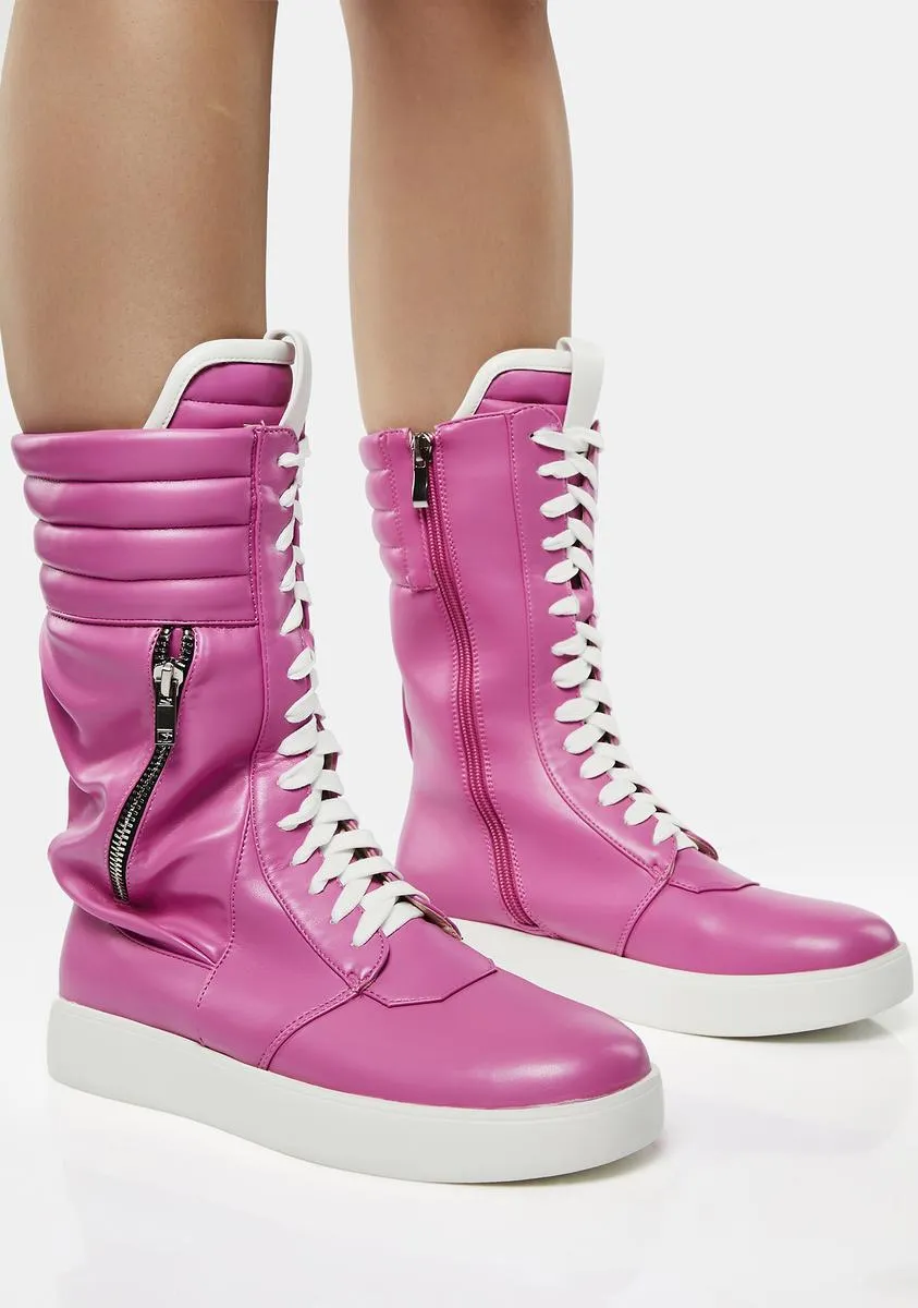 Pink Tony Ultra High Top Sneakers