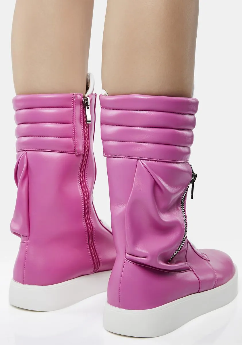 Pink Tony Ultra High Top Sneakers