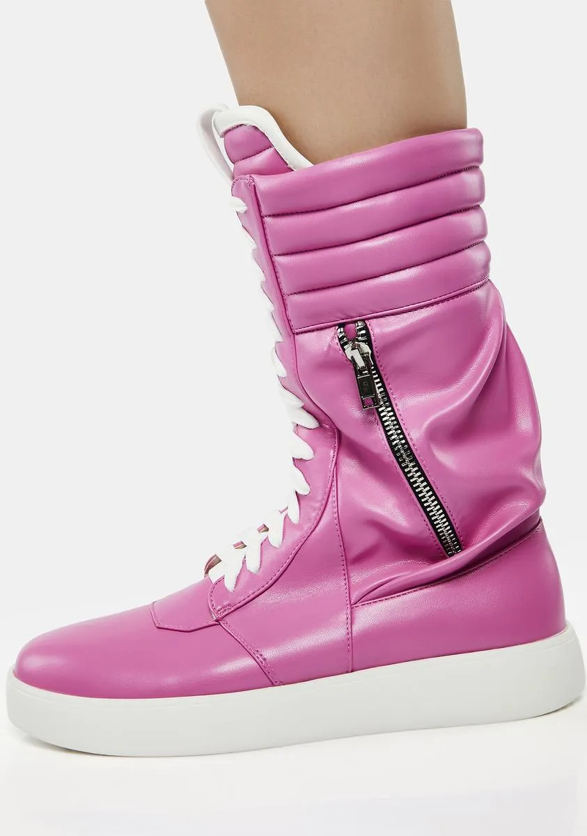 Pink Tony Ultra High Top Sneakers