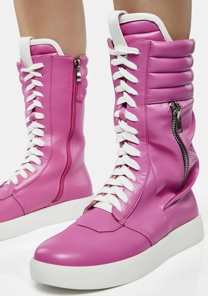 Pink Tony Ultra High Top Sneakers