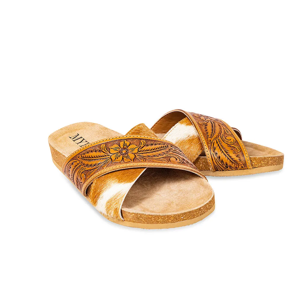 Prairie Hand-Tooled Sandals