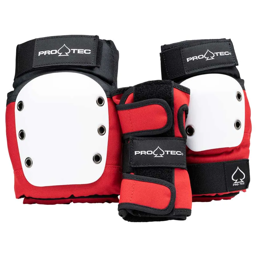 PRO-TEC - JUNIOR 3-PACK PAD SET RED/WHITE