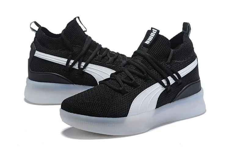 PUMA Clyde Court-Disrupt Black White Sneakers