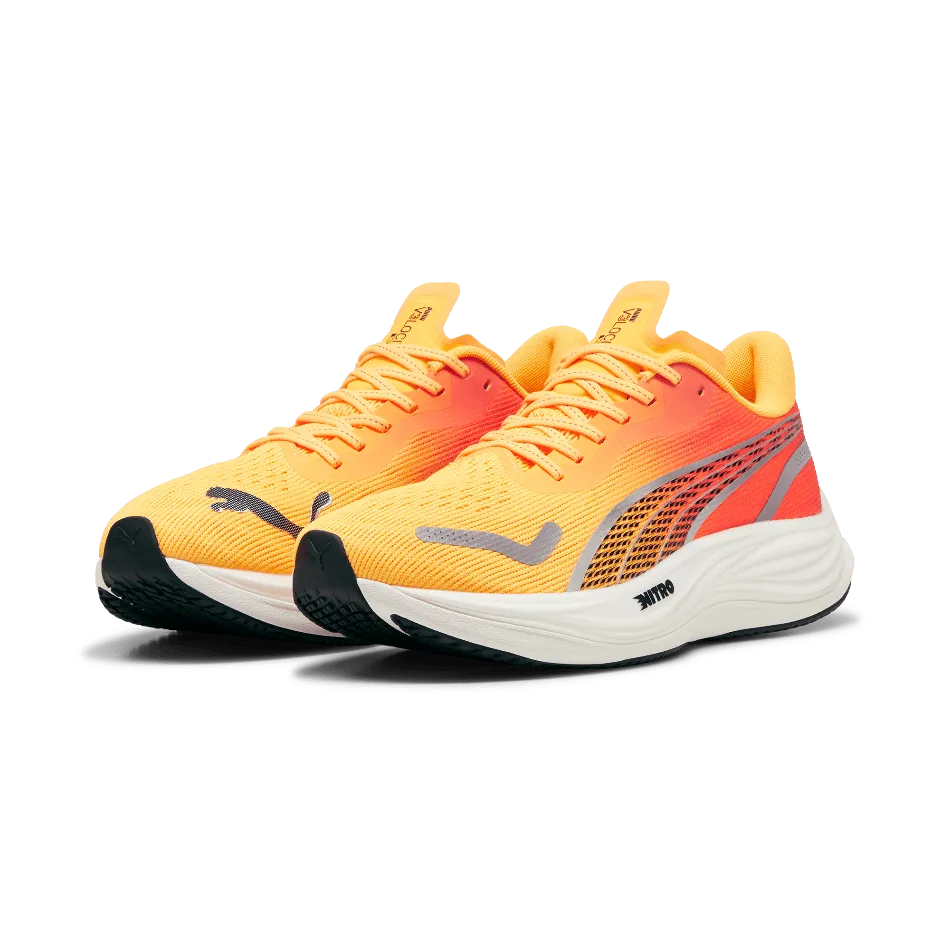 Puma Velocity Nitro 3 Men's Running Shoes Sun stream-Sunset Glow-Puma White - AW24