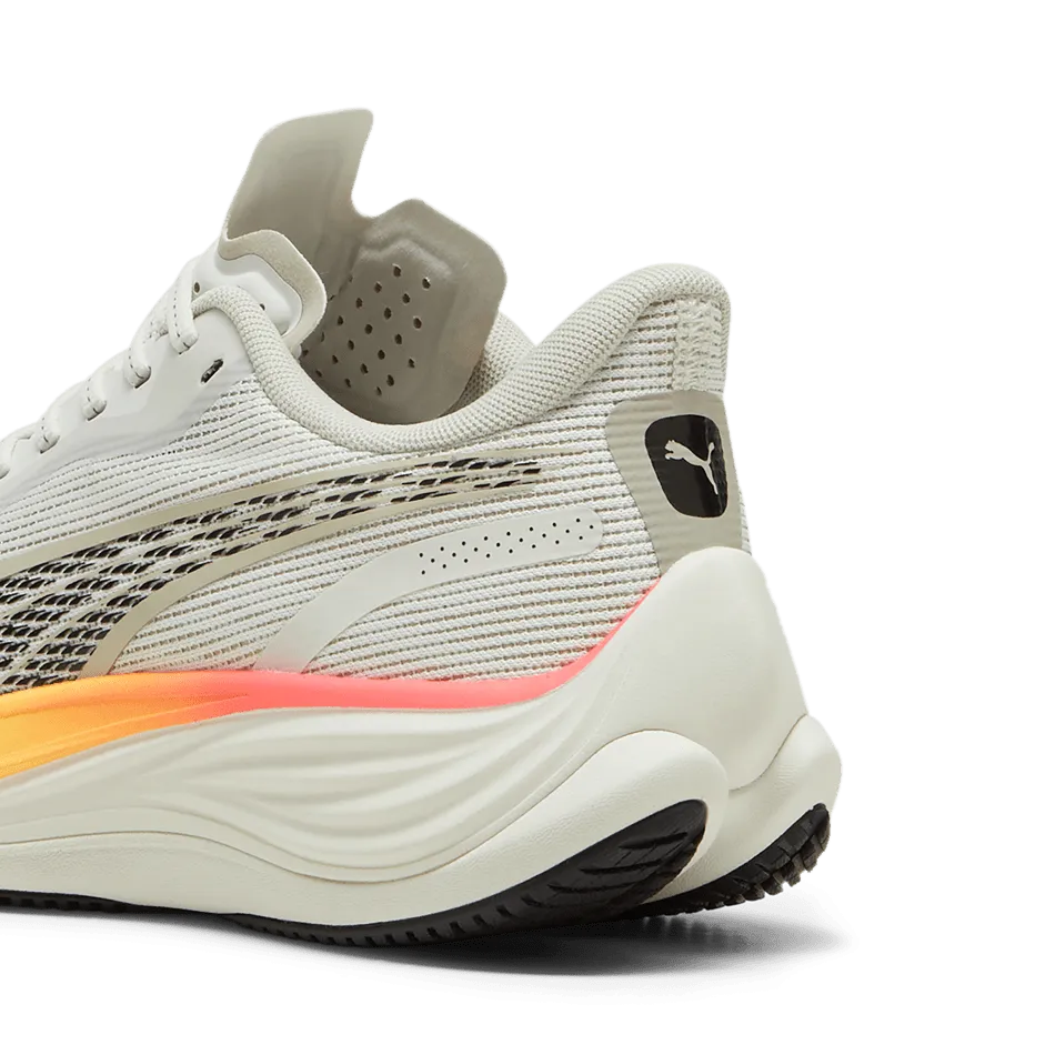 Puma Velocity Nitro 3 Women's Running Shoes Vapor Gray Sun Stream-Sunset Glow - AW24