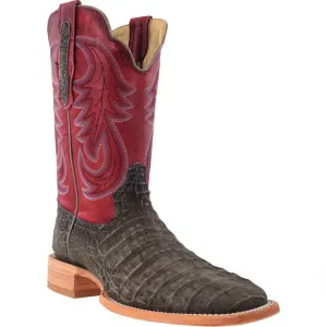 R. Watson Nubuck Charcoal Caiman Men's Boots