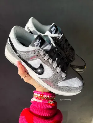 Rare Metallic Swarovski Womens Nike Dunk Shoes