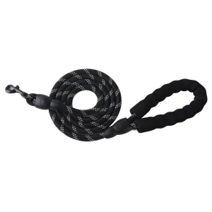 Reflective Rope Dog Leash 150cm-Black