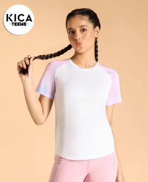 Regular Colourblock Tshirt For Girls