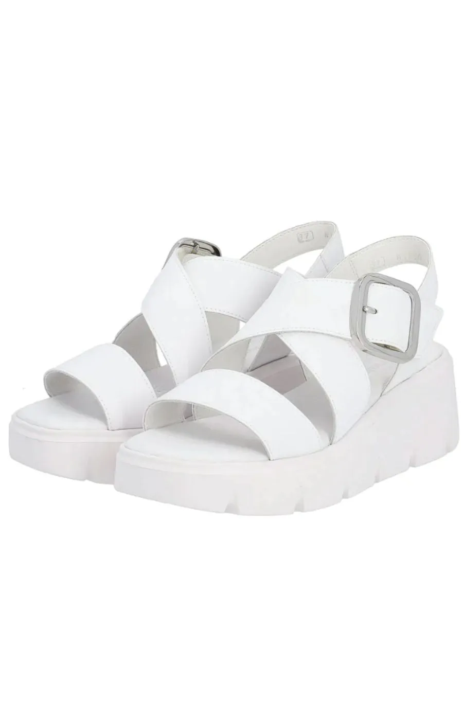 Rieker White Criss Cross Sandal