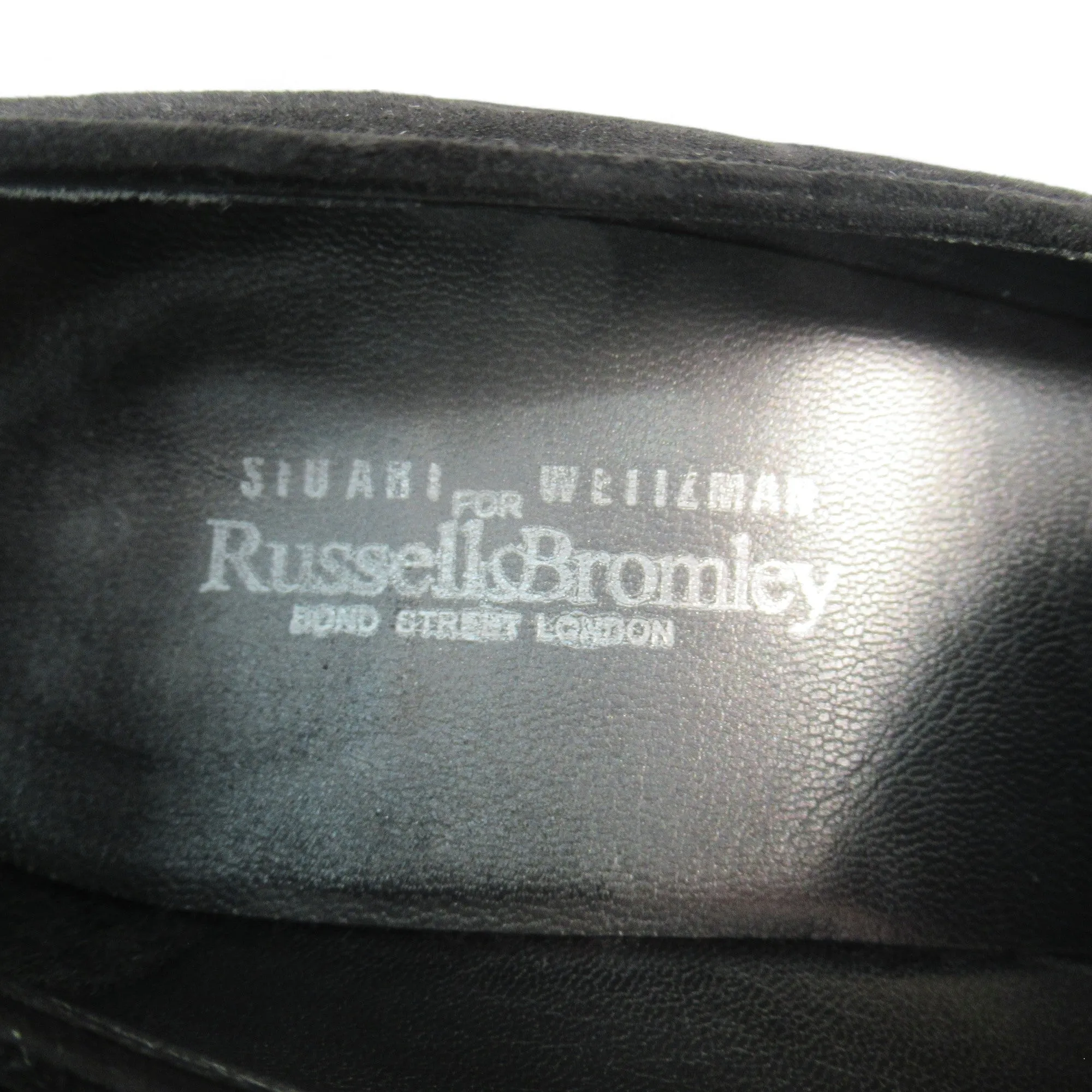 Russell & Bromley UK 8 Black Suede Heels Shoes Womenswear | Preloved