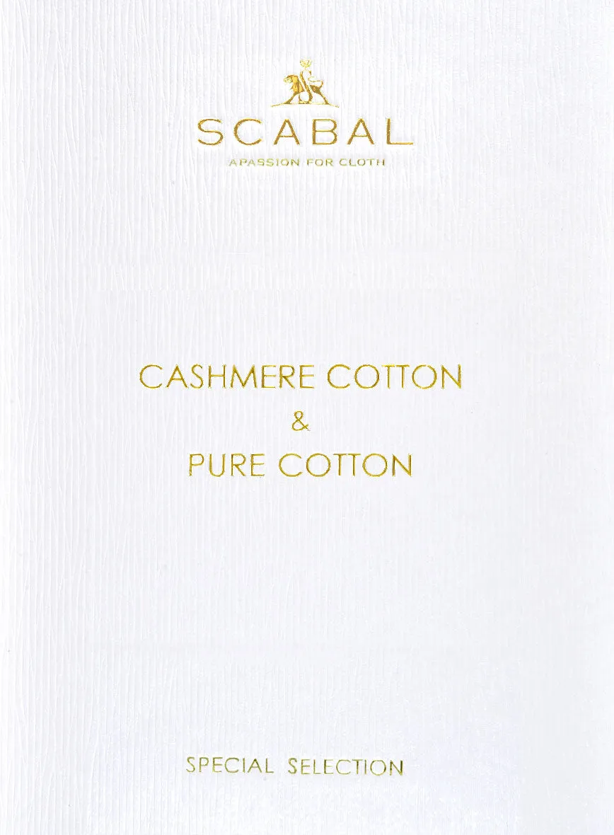 Scabal Burnt Orange Cashmere Cotton Pants