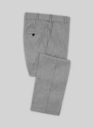 Scabal Jacobi Twill Gray Wool Pants