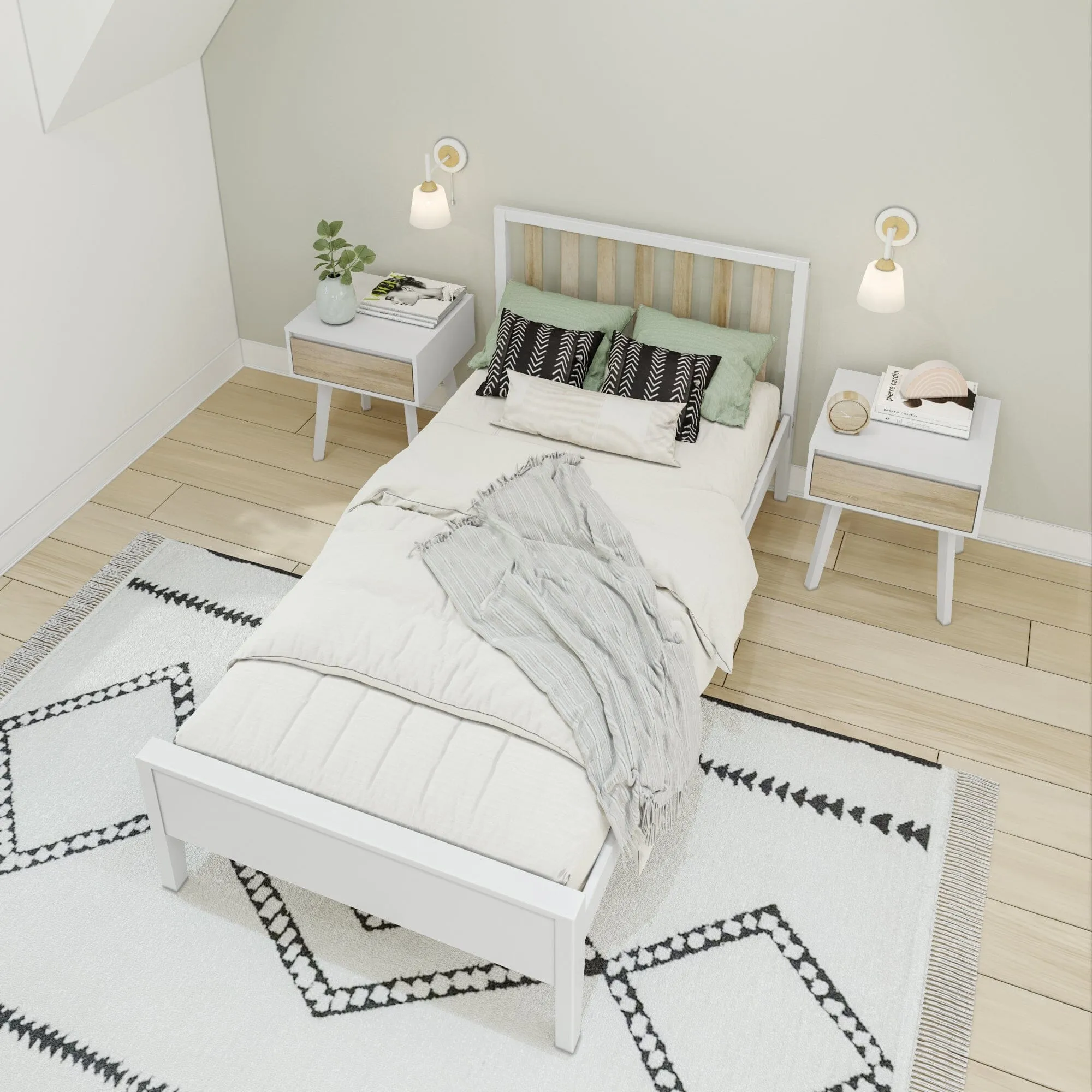 Scandinavian Twin Bed