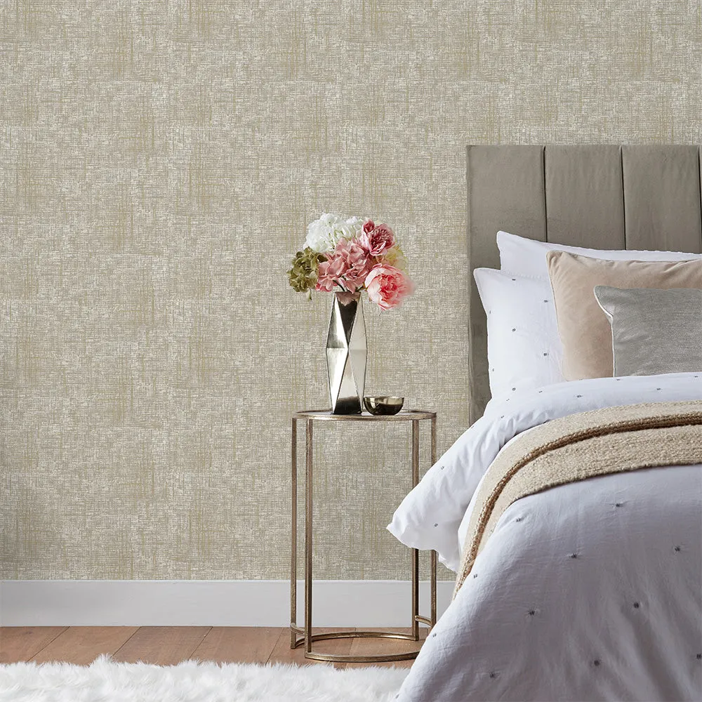 Serafina Vinyl Wallpaper Champagne