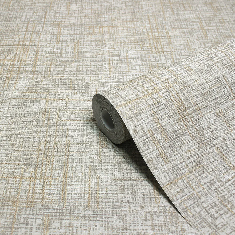 Serafina Vinyl Wallpaper Champagne