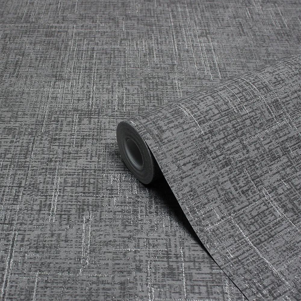 Serafina Vinyl Wallpaper Charcoal