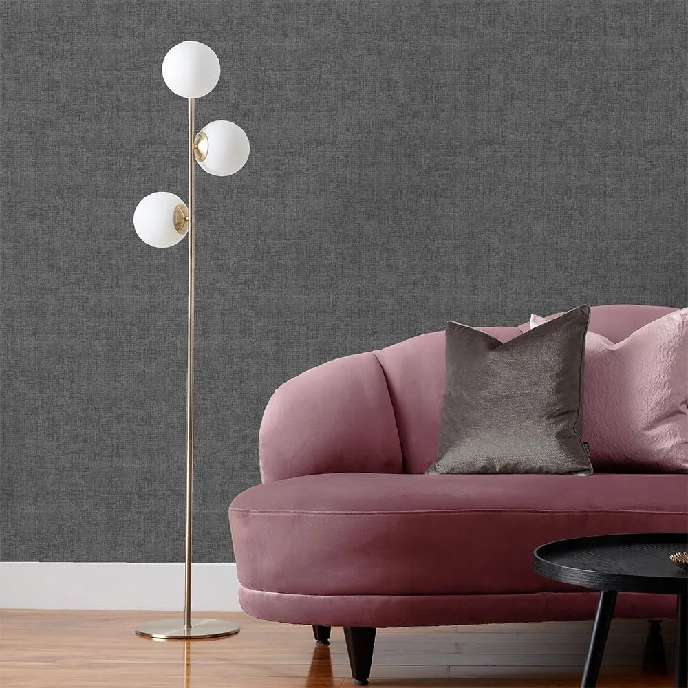 Serafina Vinyl Wallpaper Charcoal