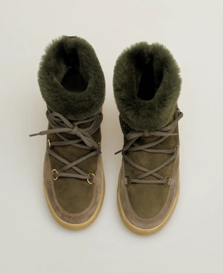 Serafini Khaki Military Moon Boot