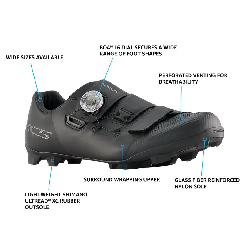 SH-XC502 Men's Wide Mountain Bike Shoes