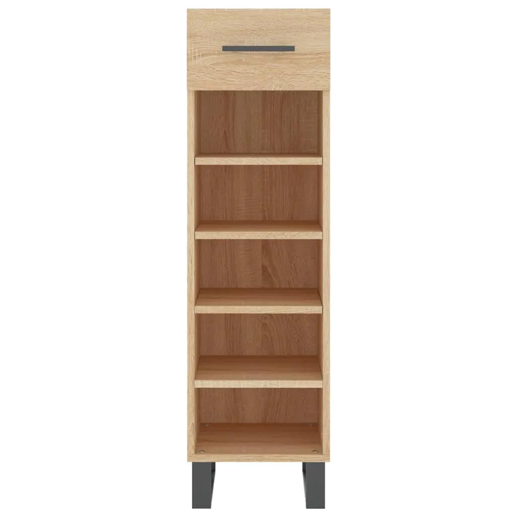 Shoe Cabinet Sonoma Oak 30x35x105 cm Engineered Wood