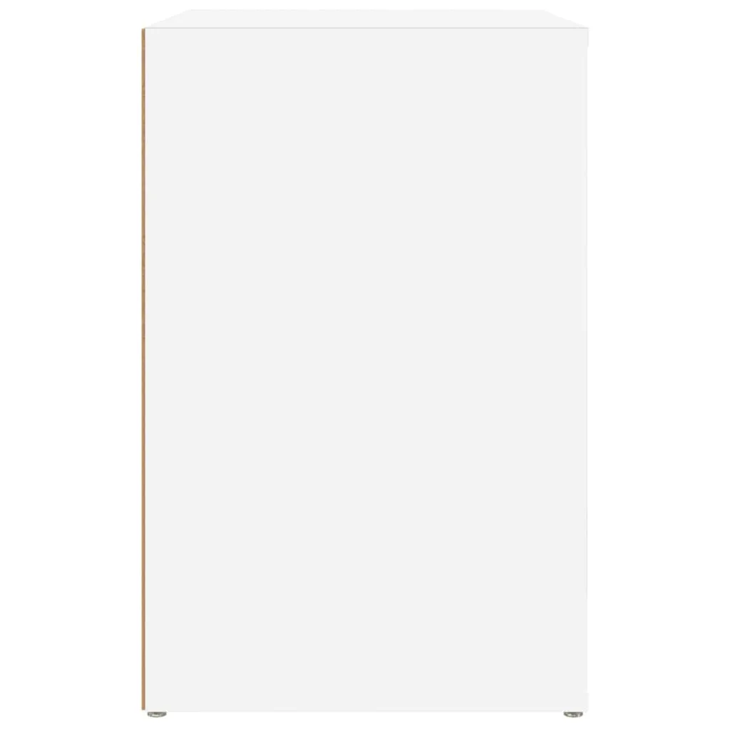 Shoe Cabinet White 130x35x54 cm Engineered Wood