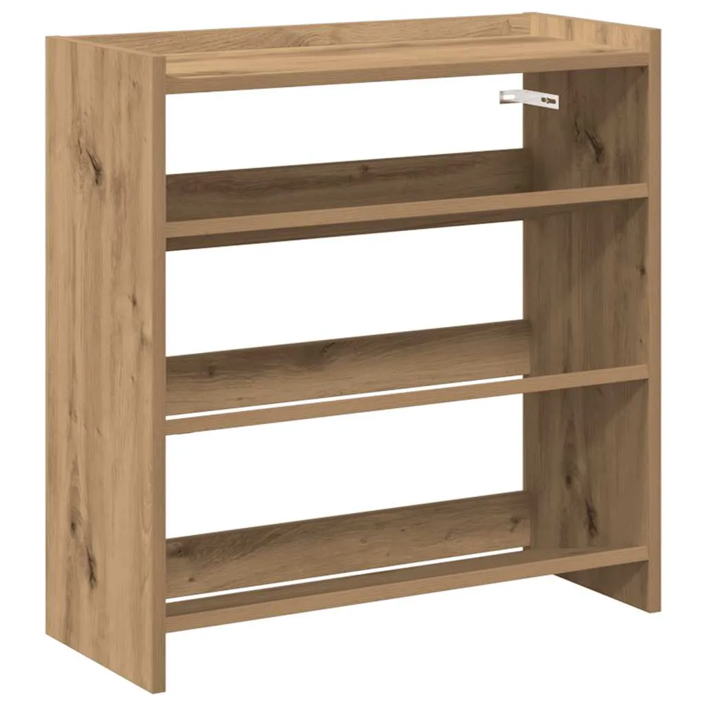 Shoe Rack Artisan Oak 60x25x62 cm Engineered Wood