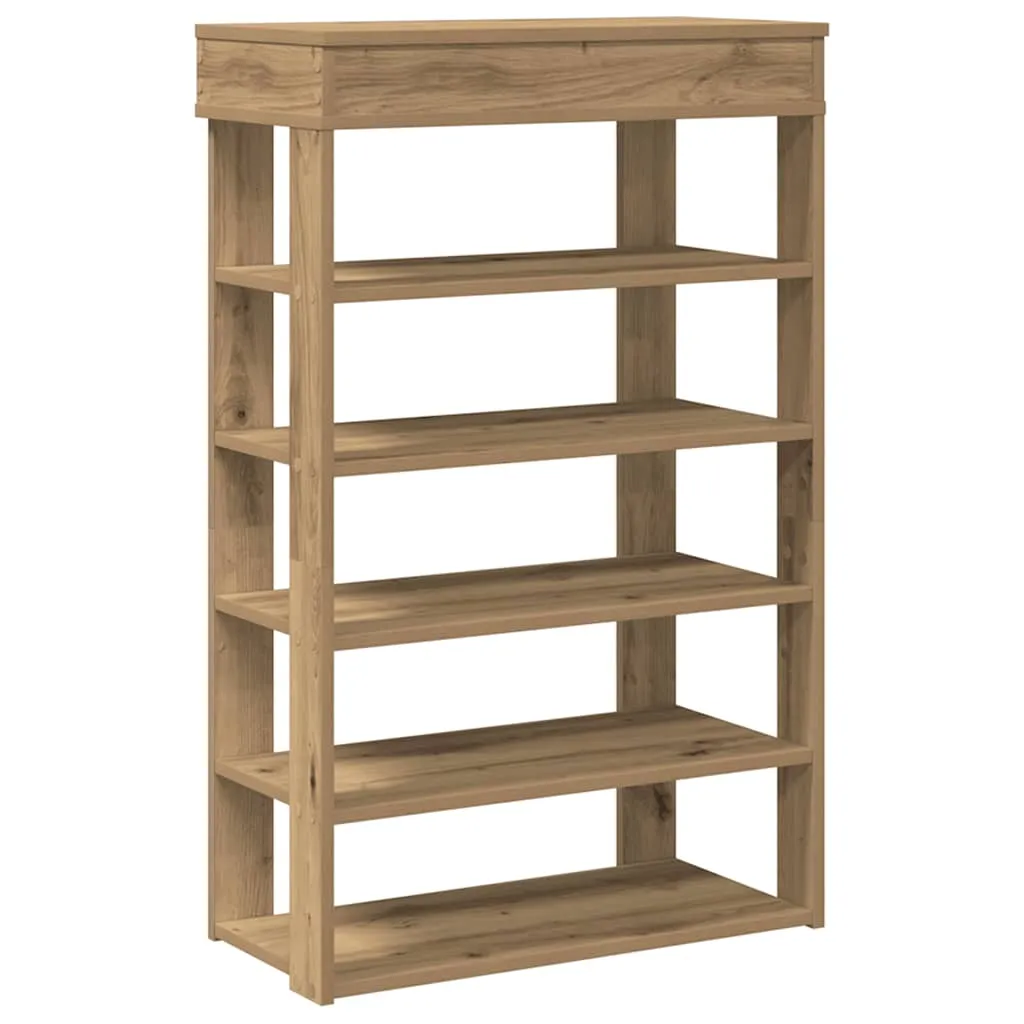 Shoe Rack Artisan Oak 60x30x98 cm Engineered Wood