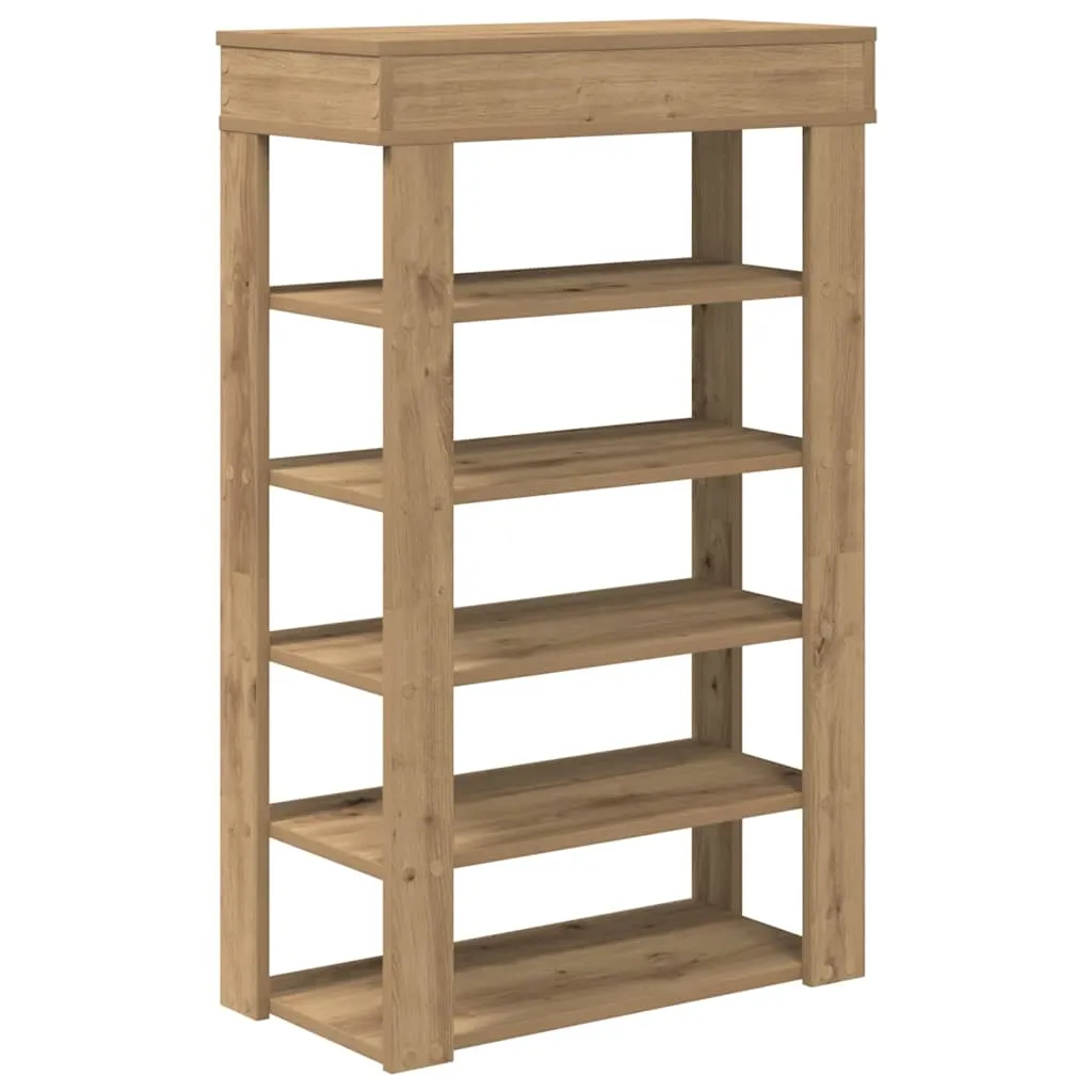 Shoe Rack Artisan Oak 60x30x98 cm Engineered Wood