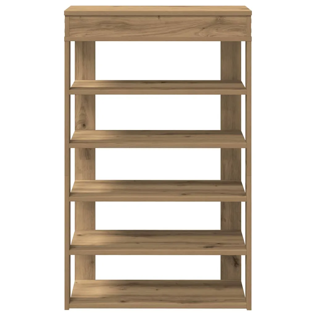 Shoe Rack Artisan Oak 60x30x98 cm Engineered Wood