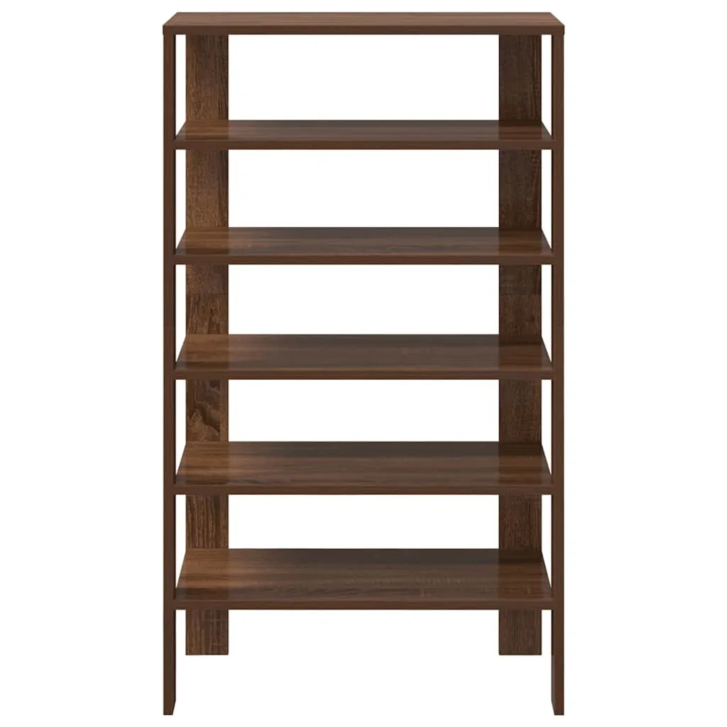 Shoe Rack Brown Oak 61x32x105 cm Engineered Wood