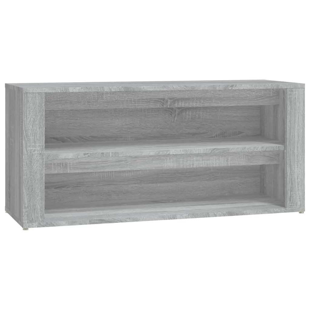 Shoe Rack Grey Sonoma 100x35x45 cm Engineered Wood