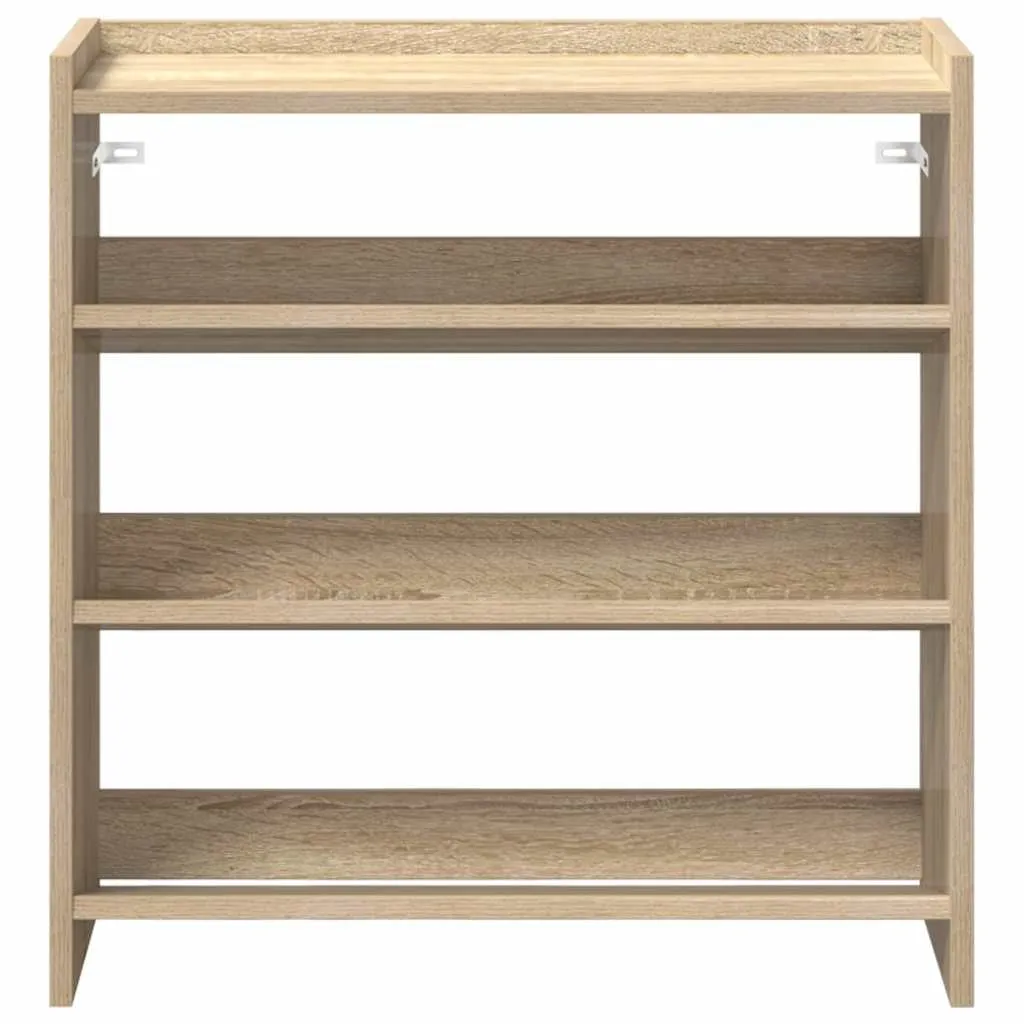 Shoe Rack Sonoma Oak 60x25x62 cm Engineered Wood