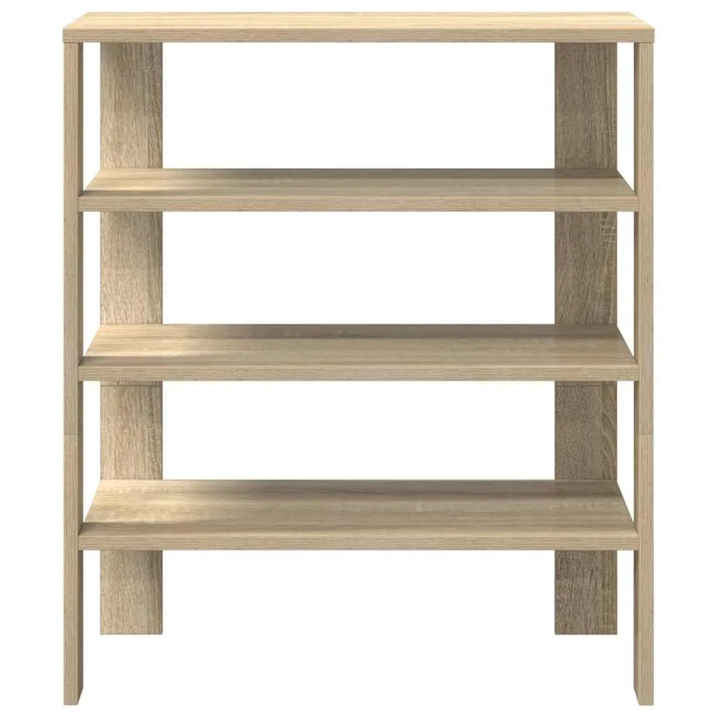 Shoe Rack Sonoma Oak 61x32x70 cm Engineered Wood