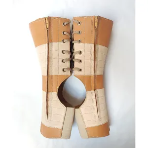 SHORT Aerial boots in NUDE leather w/ ZIP