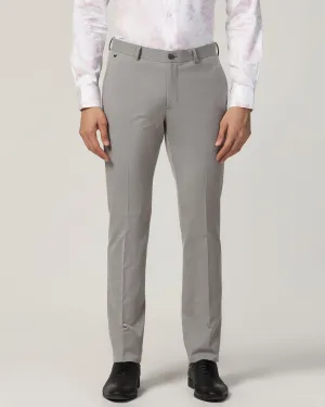 Slim Fit B-91 Formal Grey Textured Trouser - Beetle