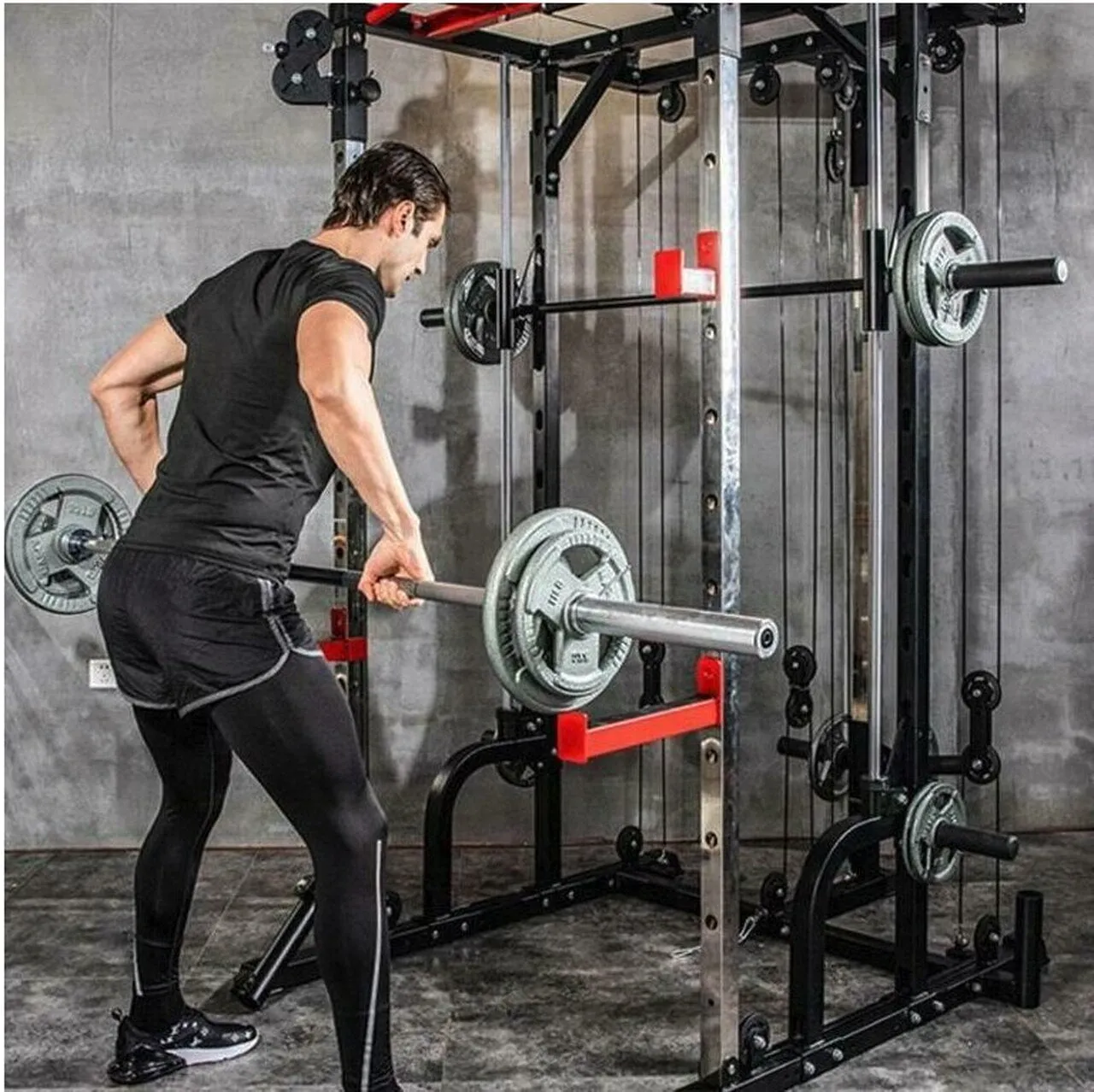 Smith Machine Elite with Dual Pulley System & Assembly (New 2024)