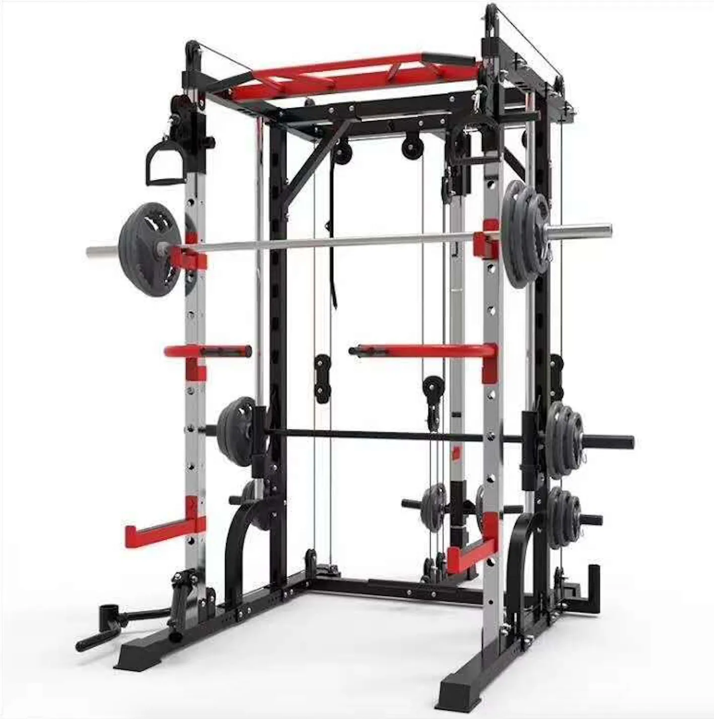 Smith Machine Elite with Dual Pulley System & Assembly (New 2024)