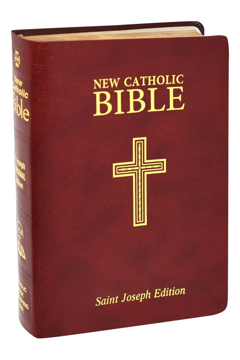 St. Joseph New Catholic Bible Bonded Leather Burgundy - GF60813BG