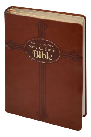 St. Joseph New Catholic Bible Large Print Brown- GF61419BN