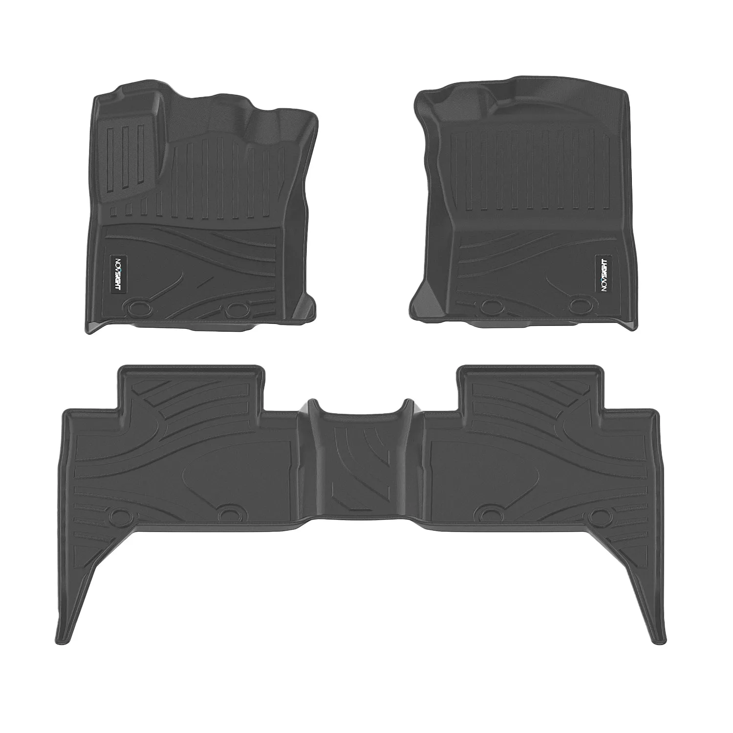 Tacoma Double Cab 2016-2022 Floor Mats Custom Fit Truck Car Mats TPE Liners 1st & 2nd Row Full Set