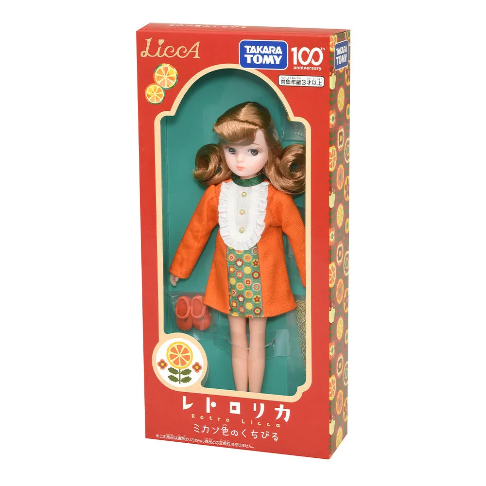 Takara Tomy Retro Licca | 100th Anniversary Vintage Fashion Style Doll 2024 Mandarin Lips