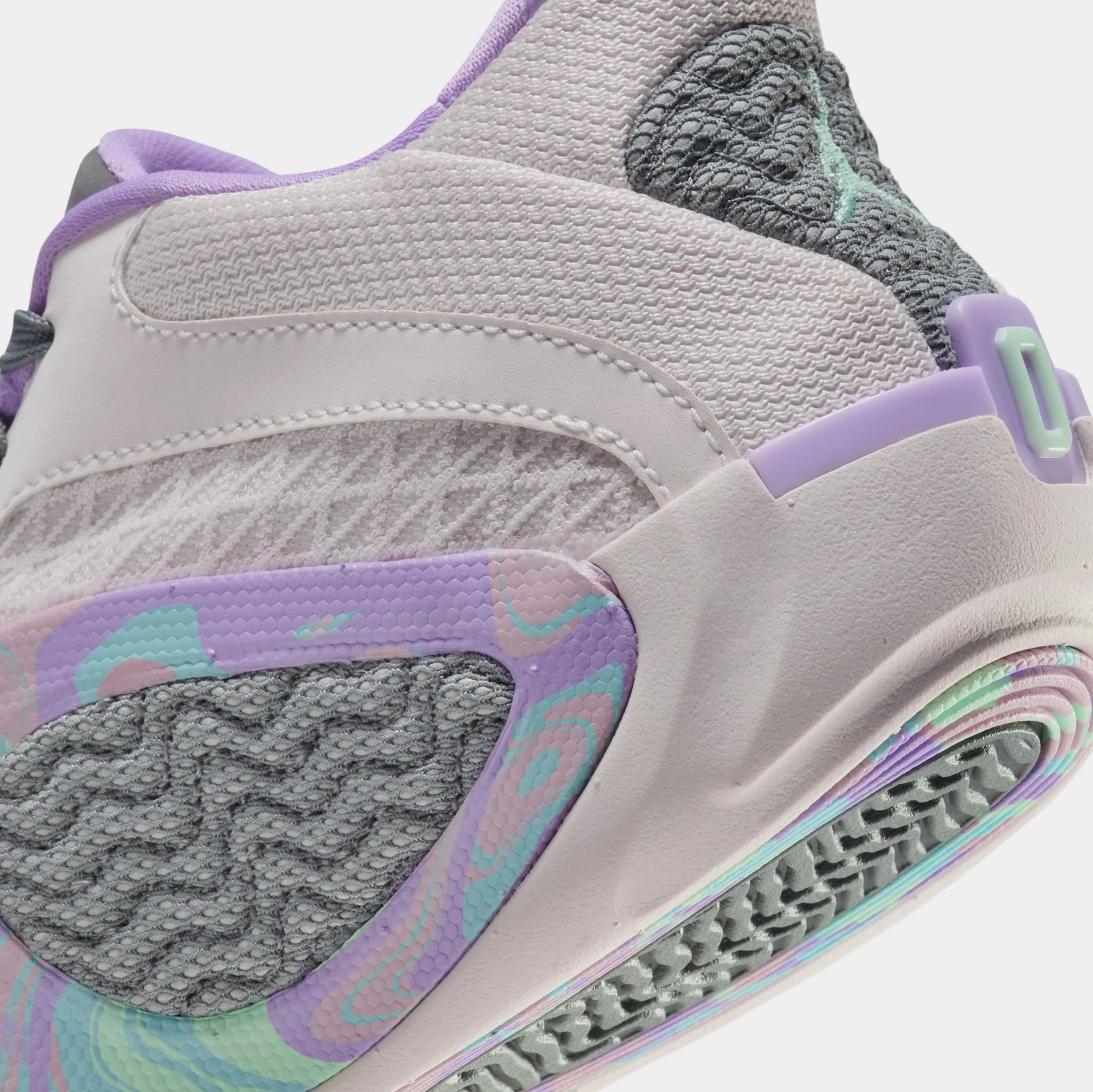 Tatum 2 Sidewalk Chalk Grade School Basketball Shoes (Light Soft Pink/Mint Foam/Smoke/Lilac)