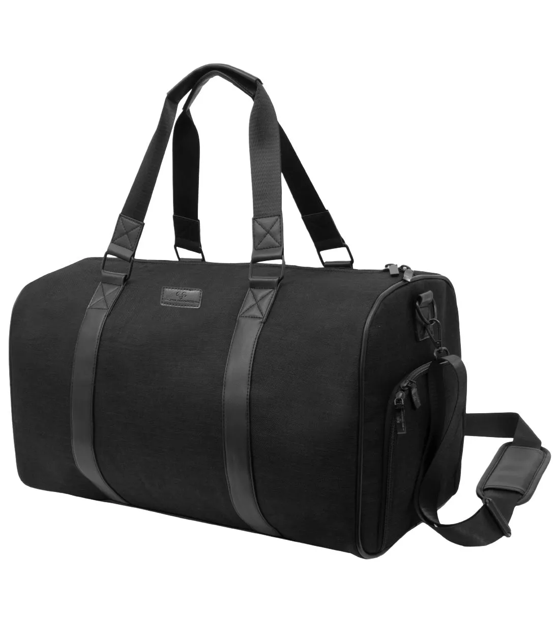 The Traveler | 20-In Textured Weekender Duffle with Shoe Pocket