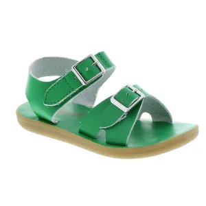 Tide Casual Kid's Leather Sandal - Kelly Green