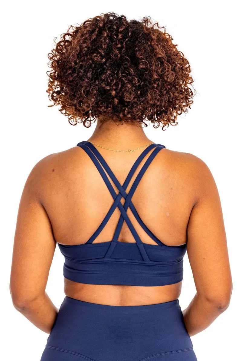 Toorak Sports Bra Navy