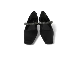 Tory Burch UK 4.5 Black Diamante Flat Shoes Womenswear | Preloved